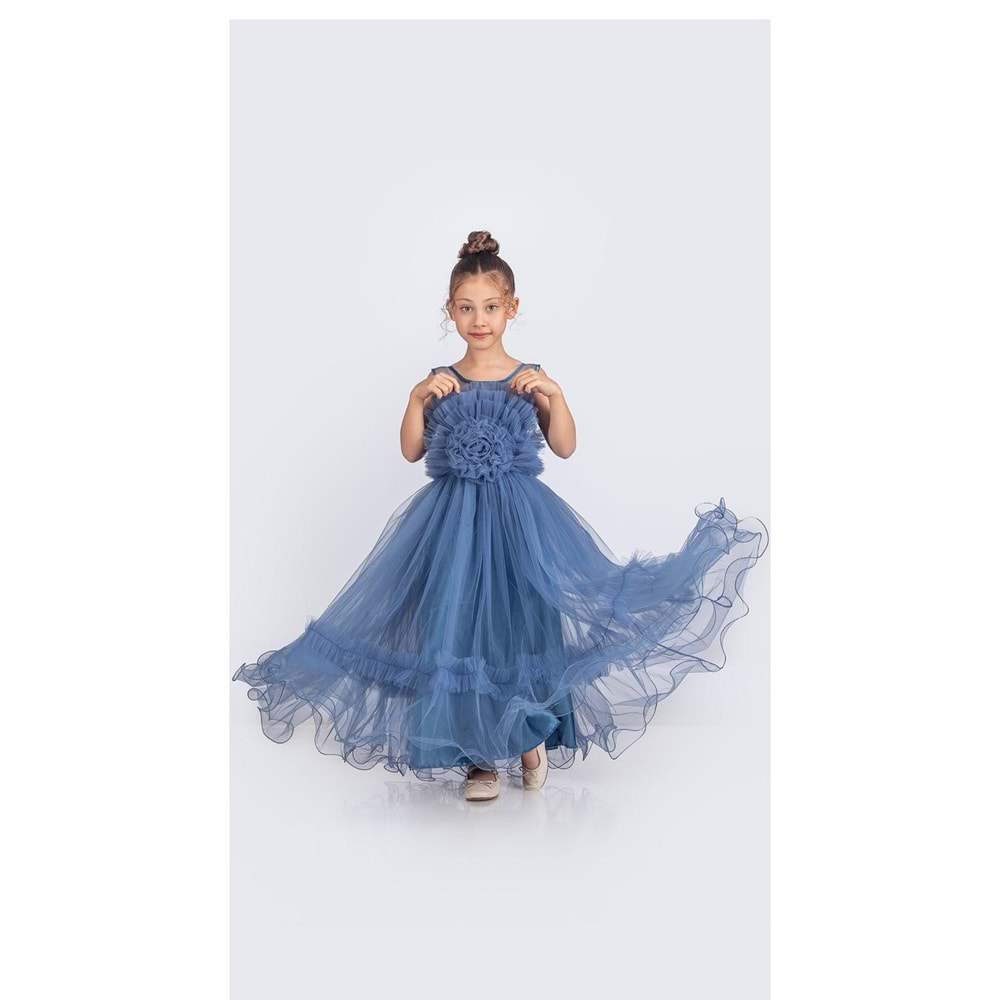 Tütülü Uzun Etekli Kız Abiye SB670