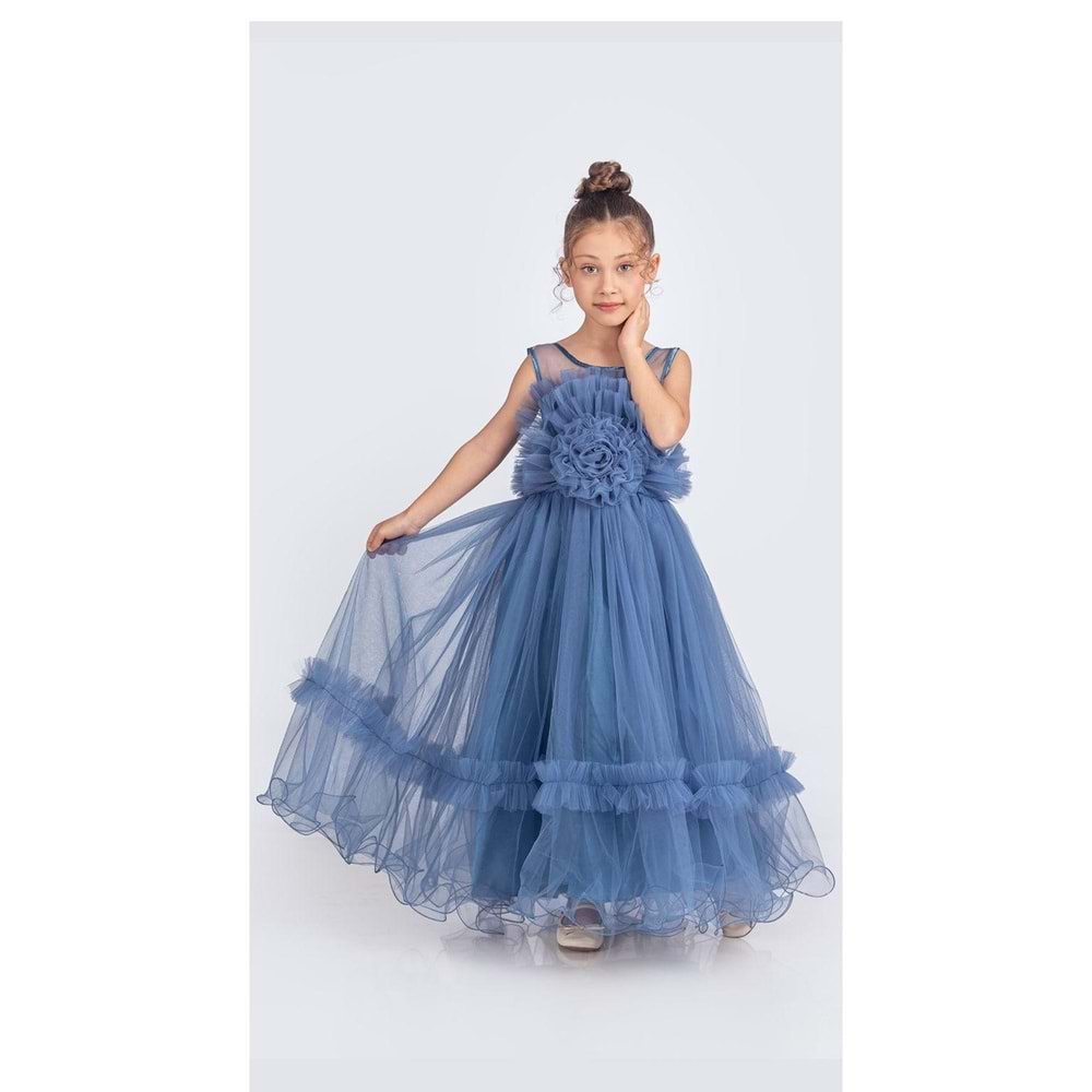 Tütülü Uzun Etekli Kız Abiye SB670