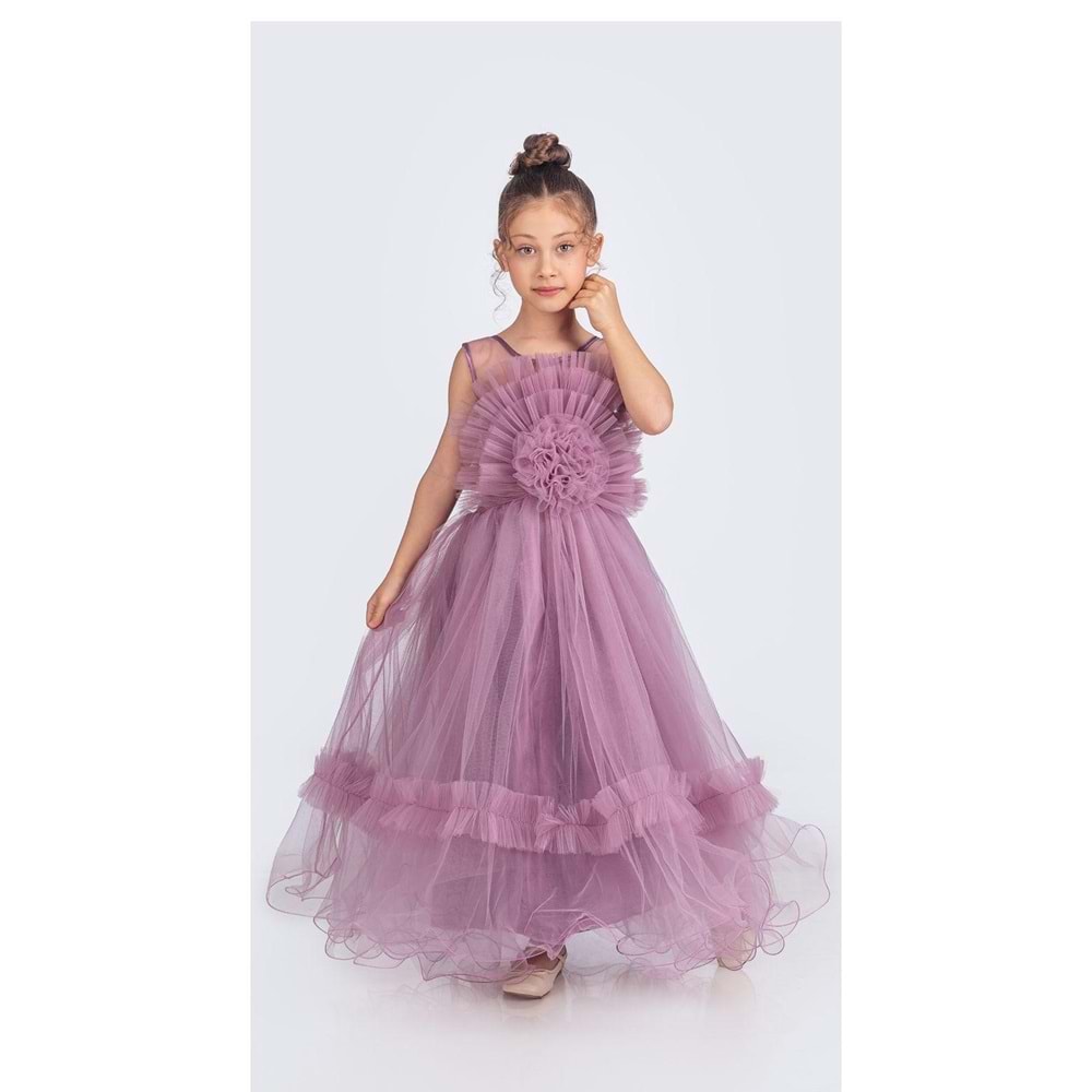 Tütülü Uzun Etekli Kız Abiye SB670