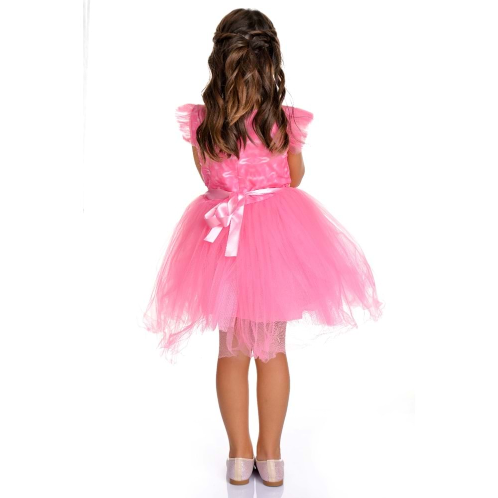 Pembe Elsa Parti Elbisesi