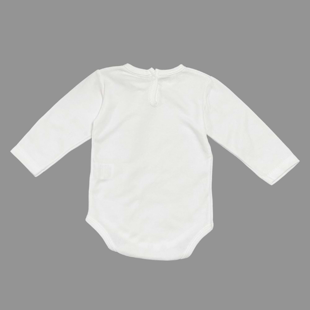 Bebek Çıtçıtlı Body Kısa, Uzun ve Kolsuz Yemek Yiyen Kedi Baskılı SB690