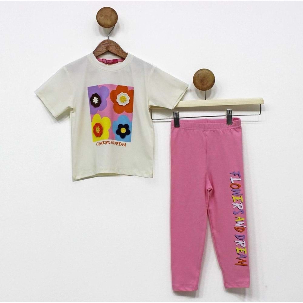 Kız Çocuk Taytlı Yazlık Takım SB713