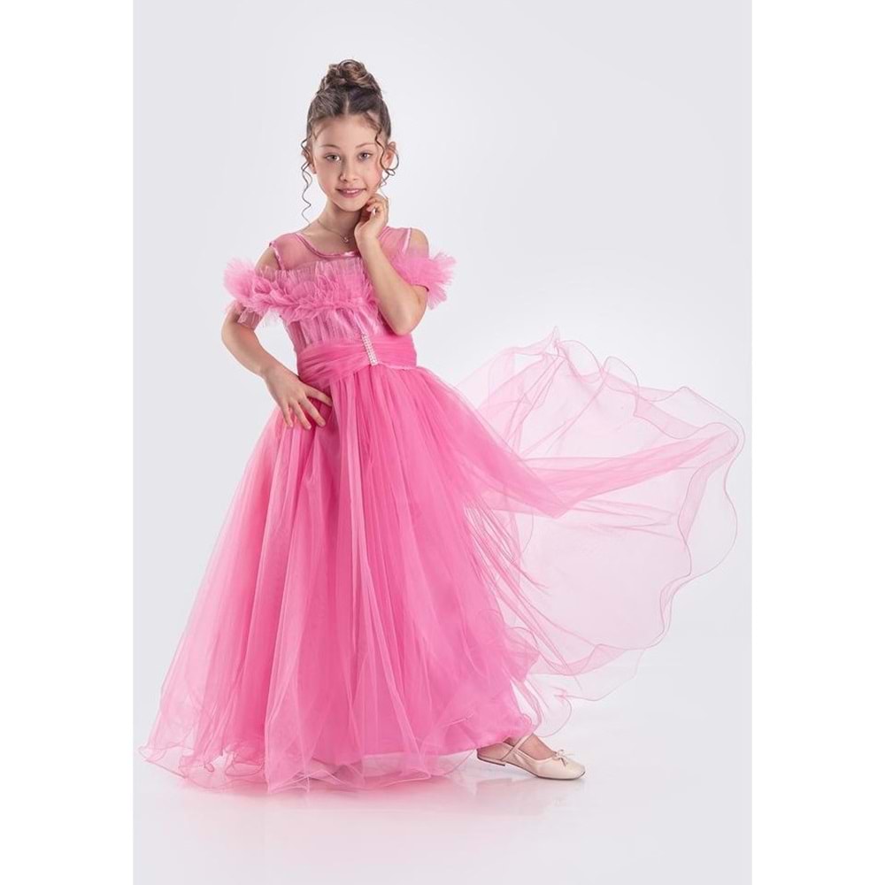 Kız Çocuk Tüllü Abiye SB723