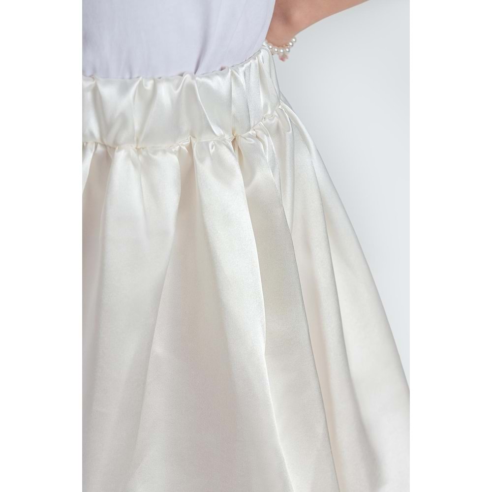 Kız Çocuk Saten Pamuk Astarlı Etek SB729