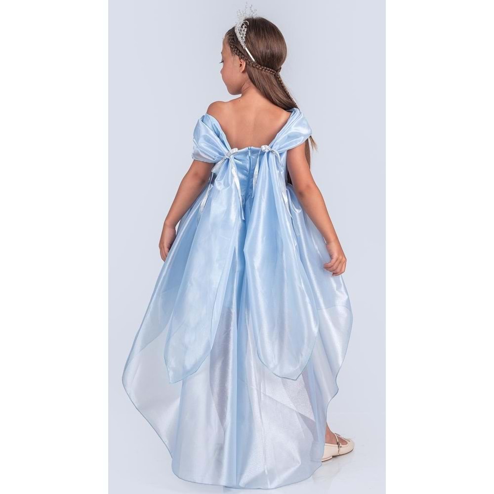 Kız Çocuk Kuyruklu Kristal Abiye