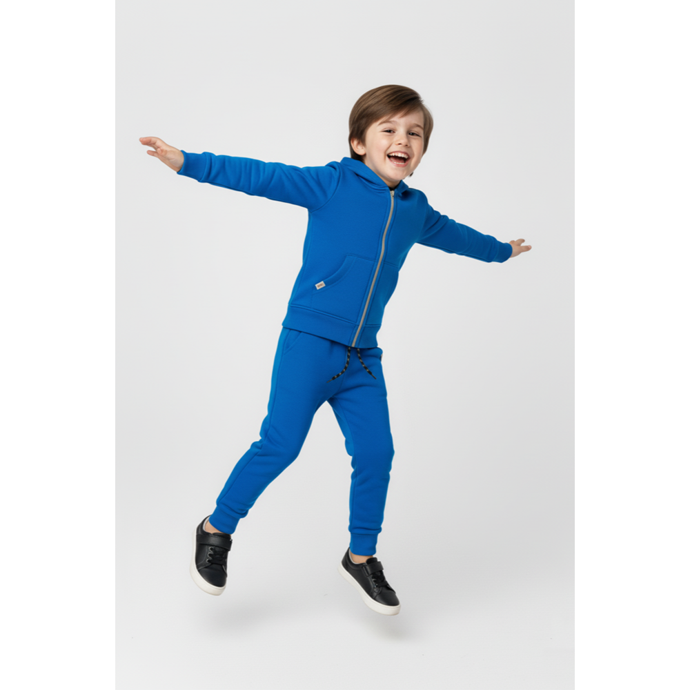 2iplik Erkek Çocuk Kapüşonlu Eşofman Takım M00765