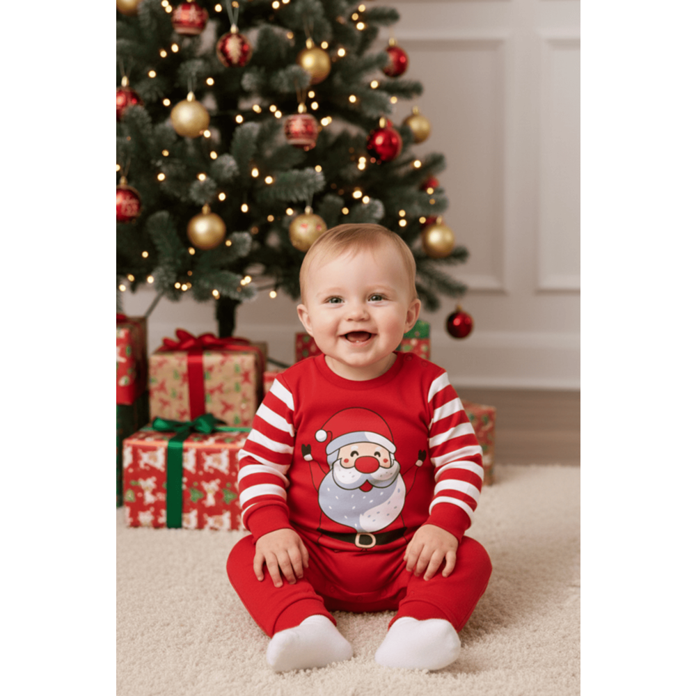 Yılbaşı Çıt Çıt Kapamalı Bebek Tulum M00775