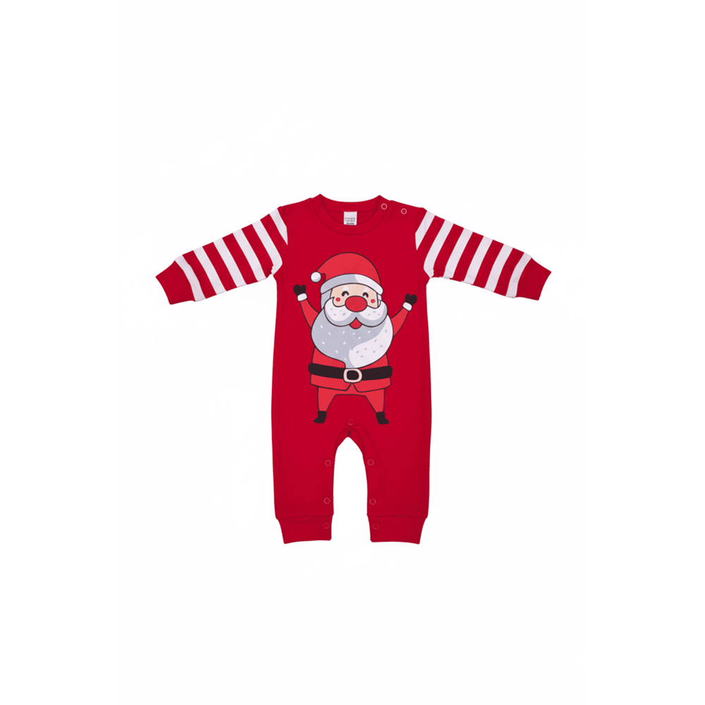 Yılbaşı Çıt Çıt Kapamalı Bebek Tulum M00775