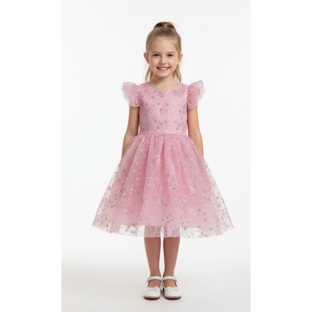 Dantel Kız Çocuk Parti Elbise