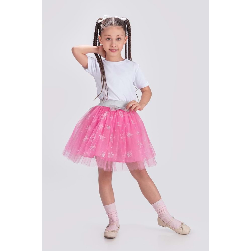 Baskılı Kız Çocuk Çocuk Byramı Tütü Etek