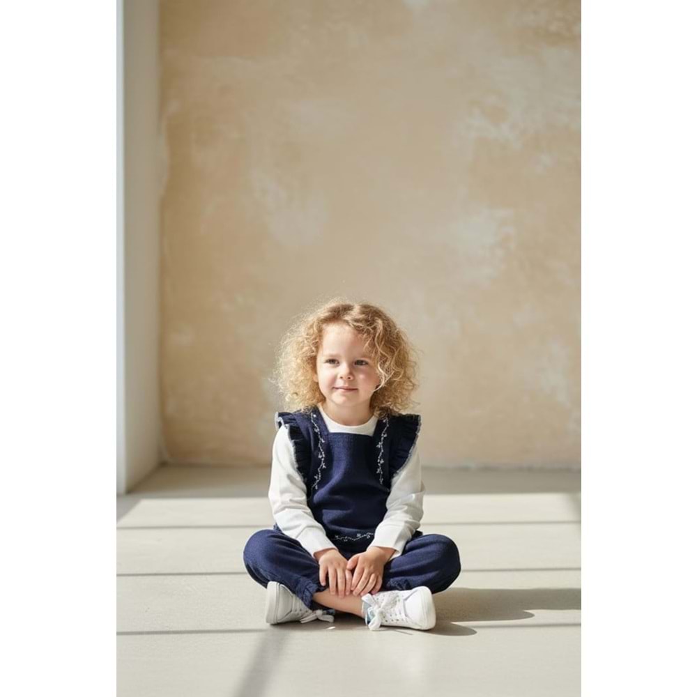 Kız Çocuk Kot Pantolon ve Bluz Takımı