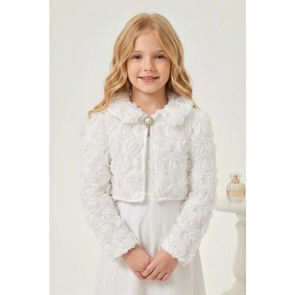 Rosali Kız Çocuk Mevsimlik Bolero