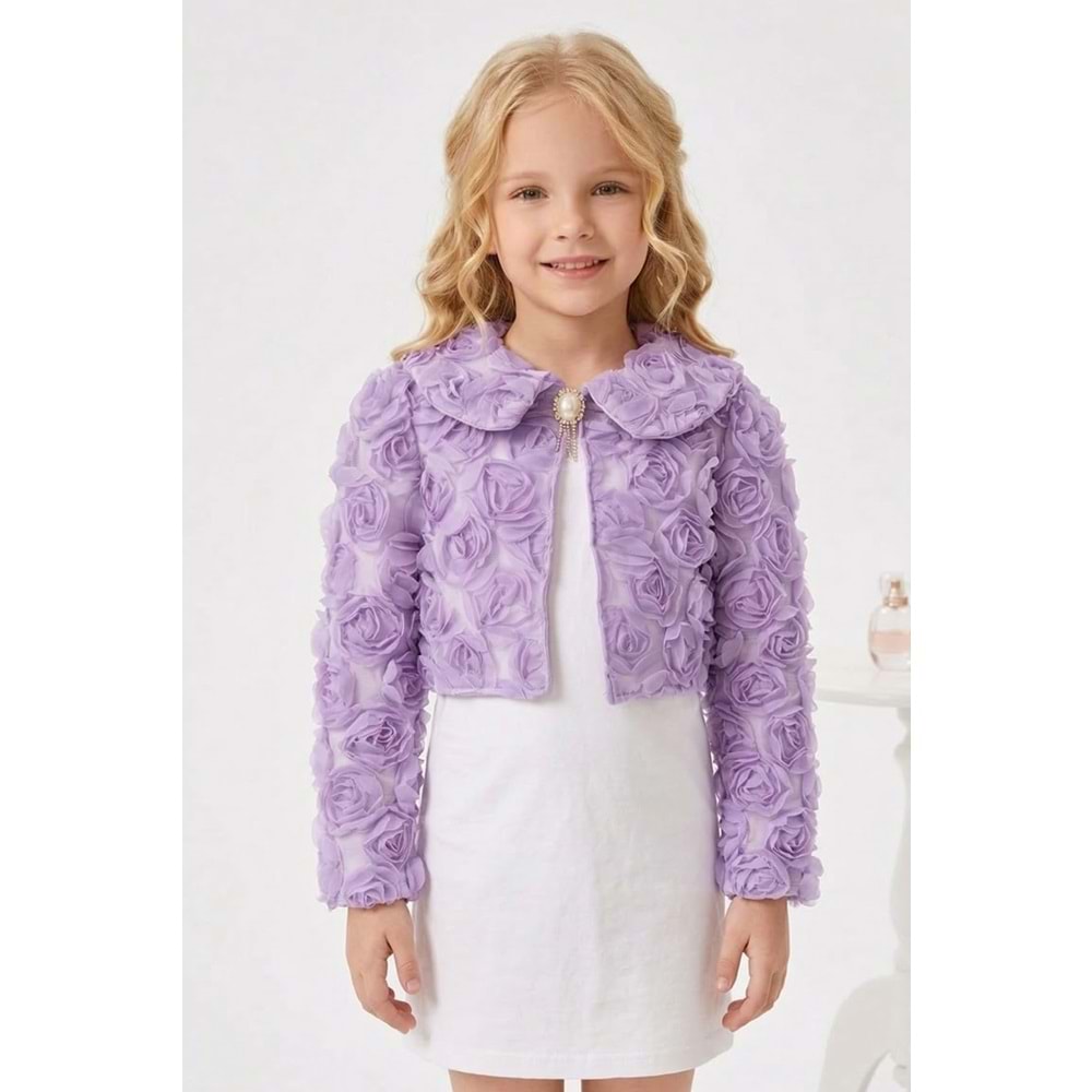 Rosali Kız Çocuk Mevsimlik Bolero