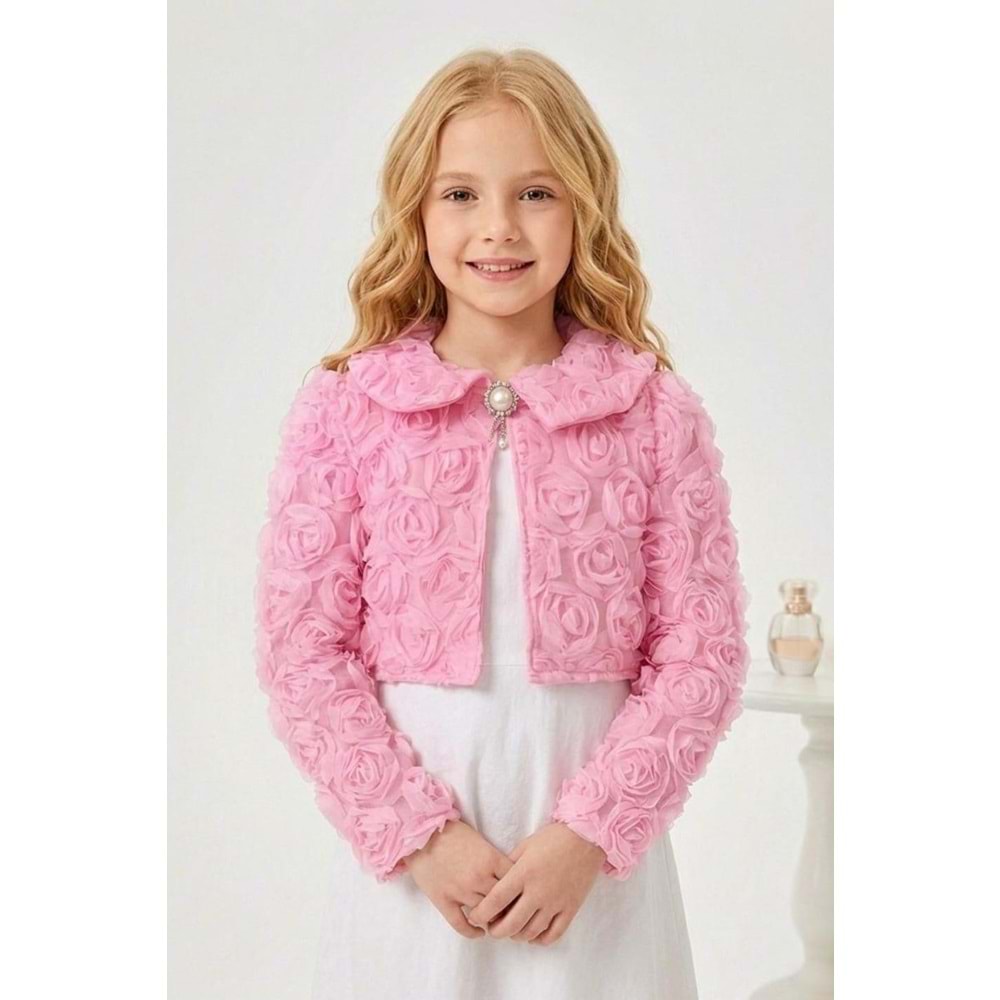 Rosali Kız Çocuk Mevsimlik Bolero