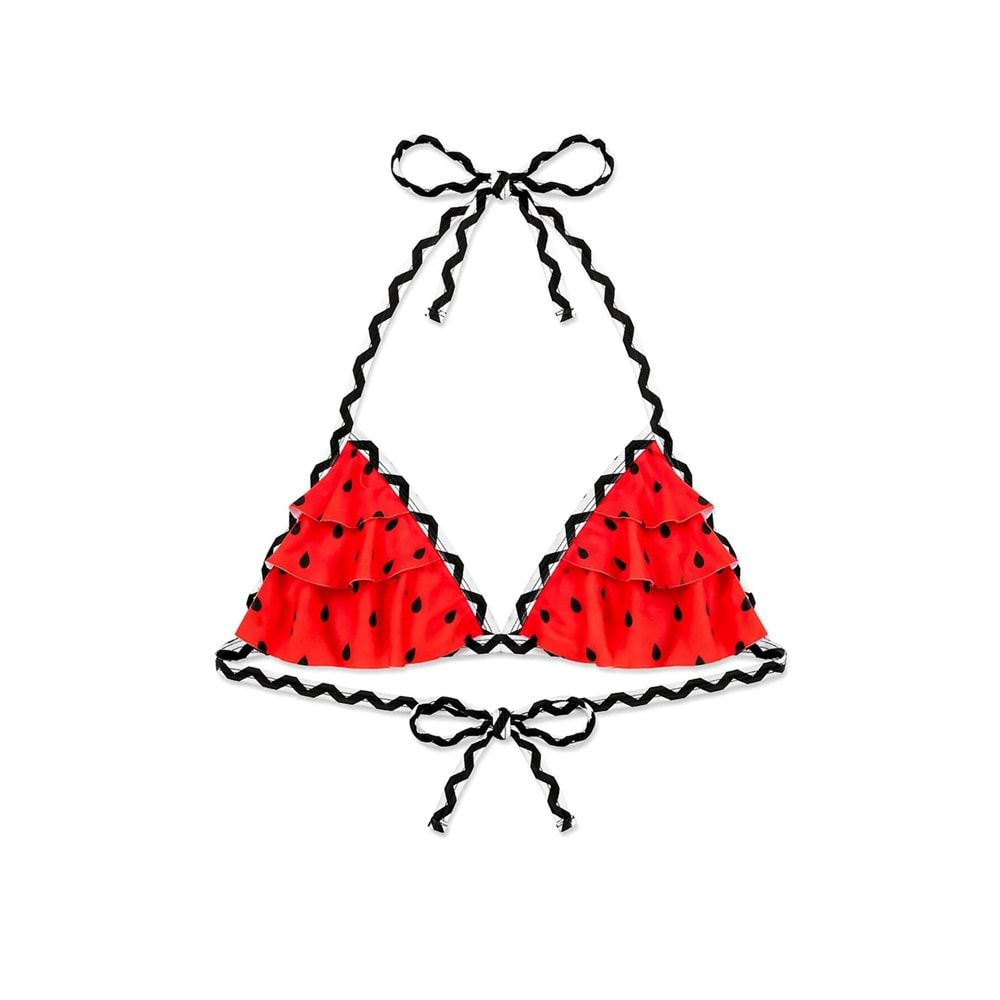 Kız Çocuk Desenli Deniz ve Havuz Bikini Mayo M00815