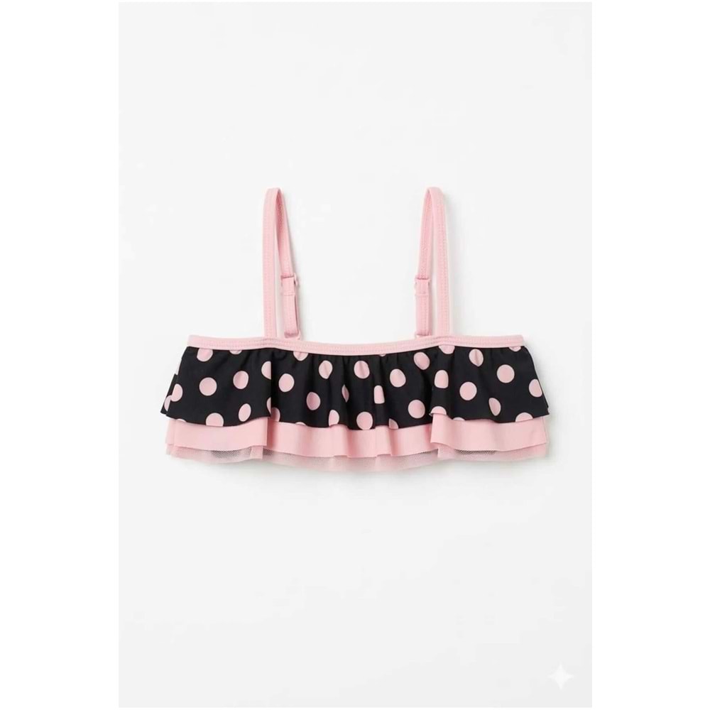 Kız Çocuk Desenli Deniz ve Havuz Bikini Mayo M00815