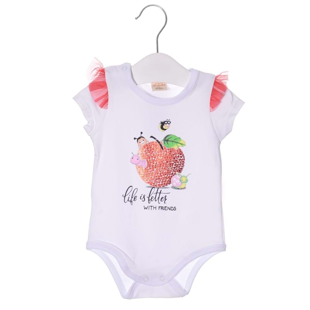 Elma Kız Bebek Badili Etekli Takım