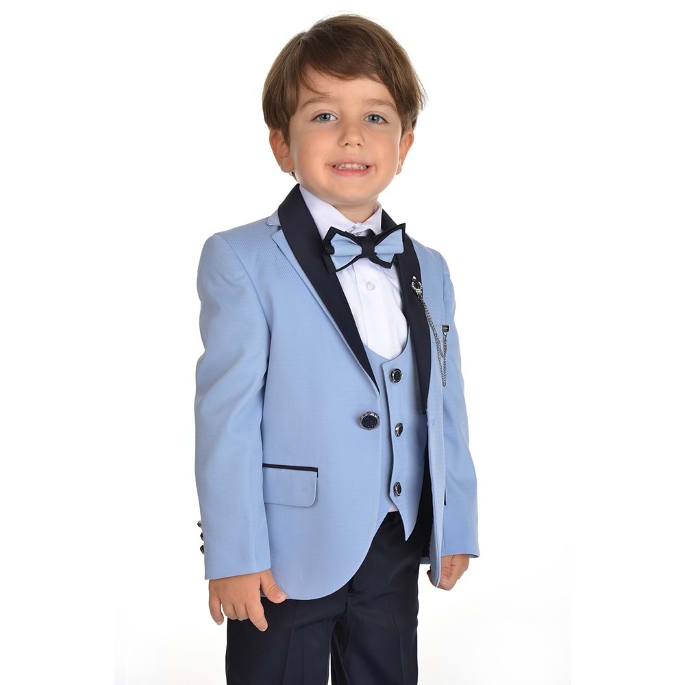 Erkek Çocuk Zincirli Damatlık Takım Elbise SB274