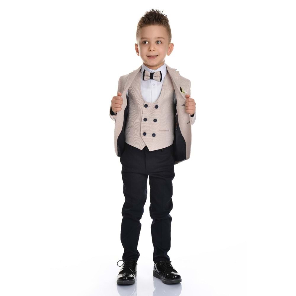 Yaka Çiçekli Erkek Çocuk Spor Kesim Takım SB283