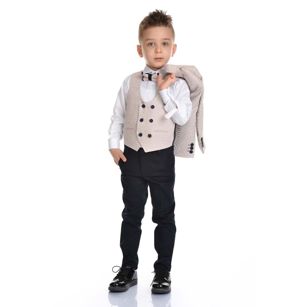 Yaka Çiçekli Erkek Çocuk Spor Kesim Takım SB283