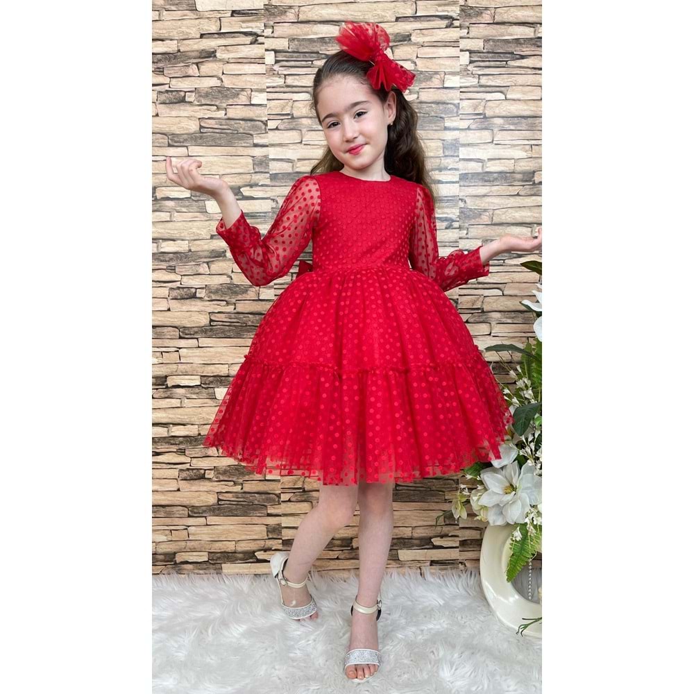 Kız Çocuk Kt-kt Dantel Kız Çocuk Elbise SB306