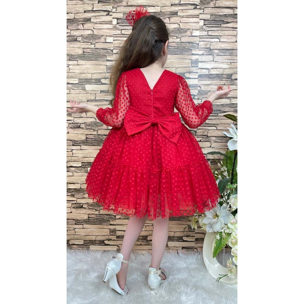 Kız Çocuk Kt-kt Dantel Kız Çocuk Elbise SB306