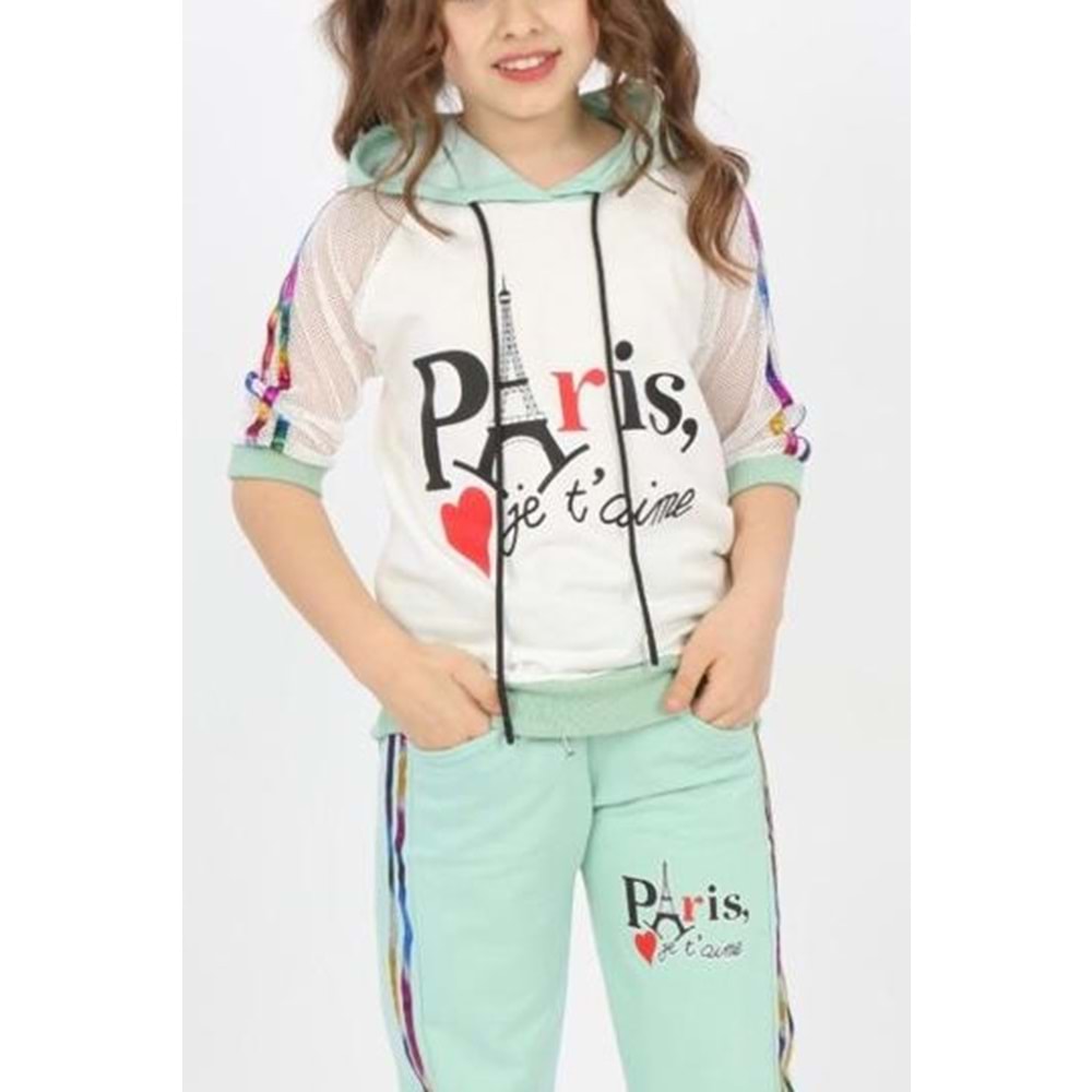 Garnili Paris Kız Çocuk Yazlık Takım