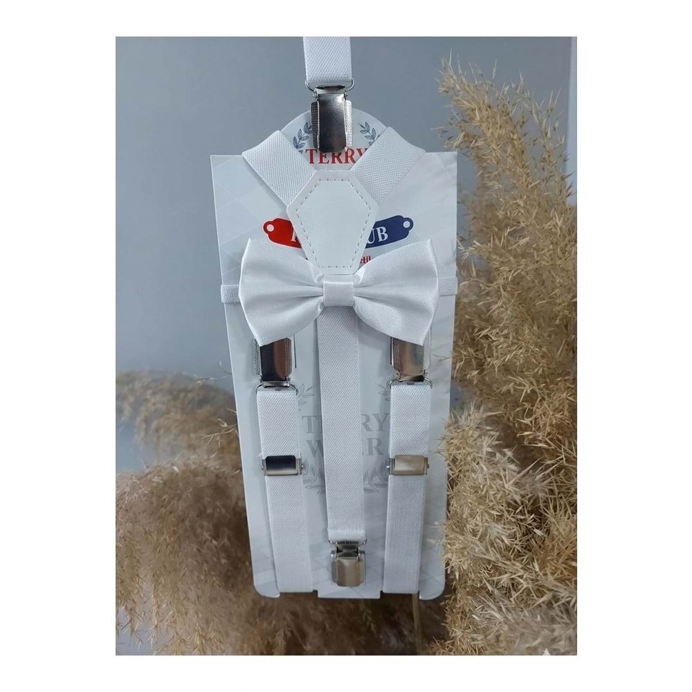 Çocuk Askı Papyon Set Takım SB326