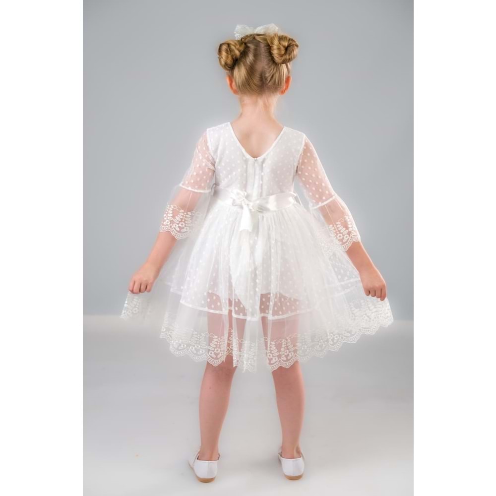Dantel Kız Çocuk Elbise SB327