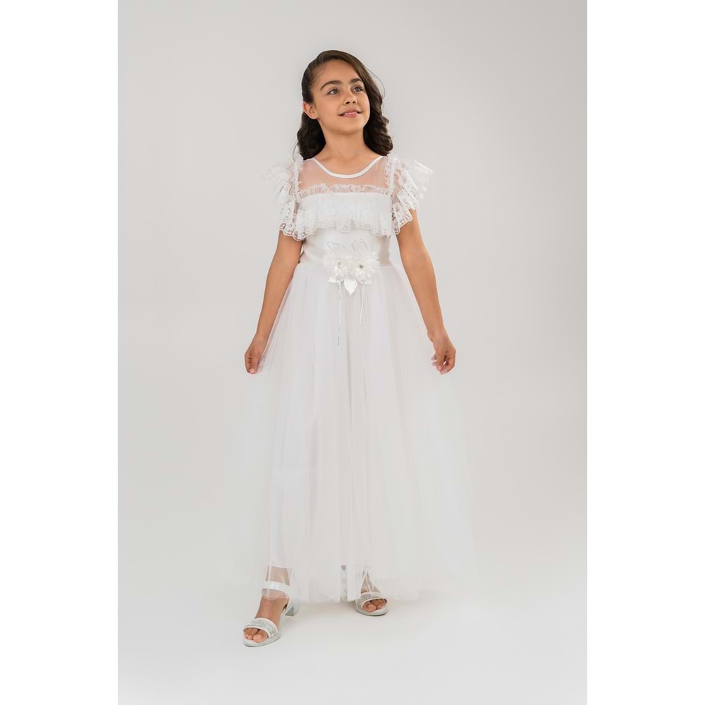 Saten Kız Çocuk Abiye SB466