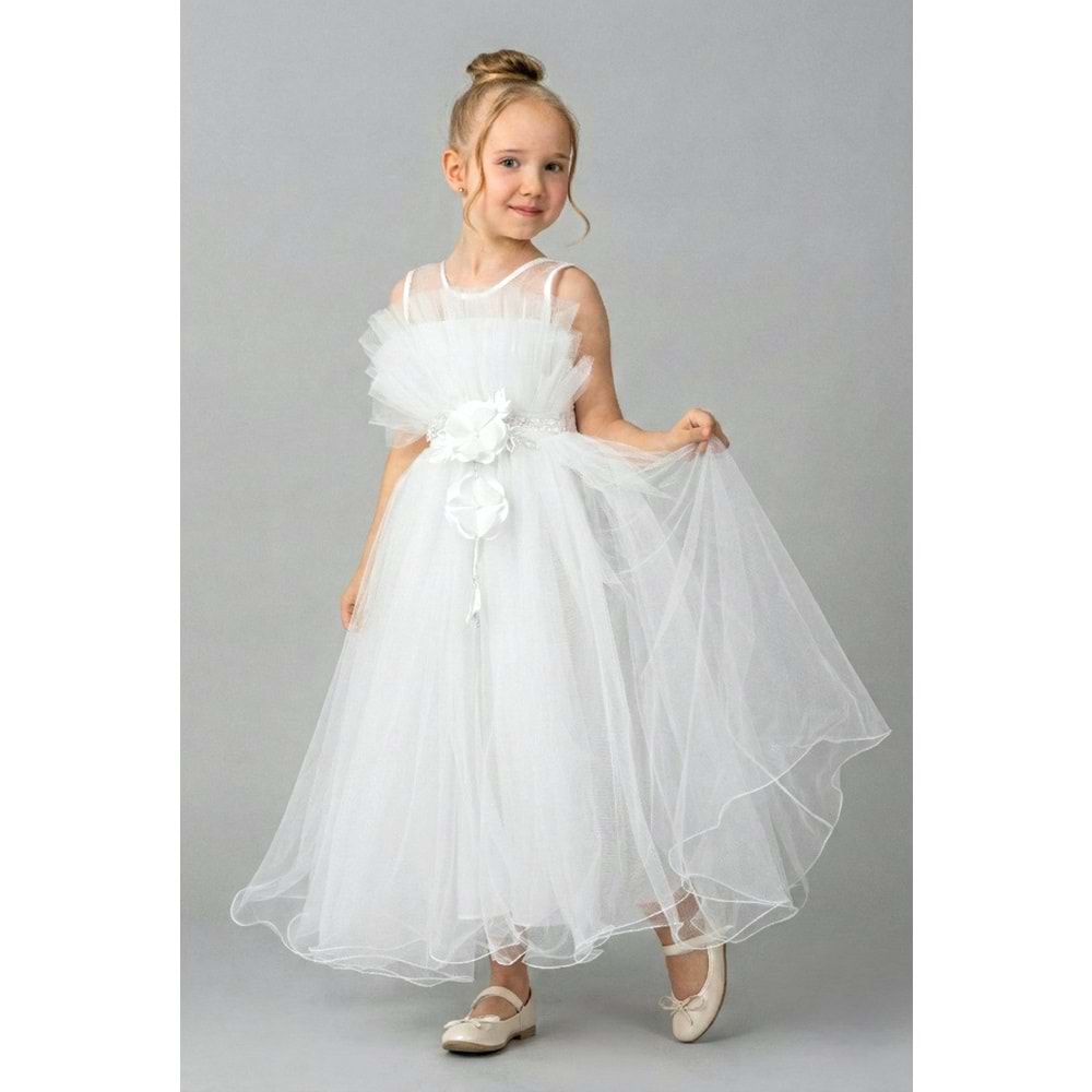 Organze Kumaş Kız Çocuk Abiye SB475