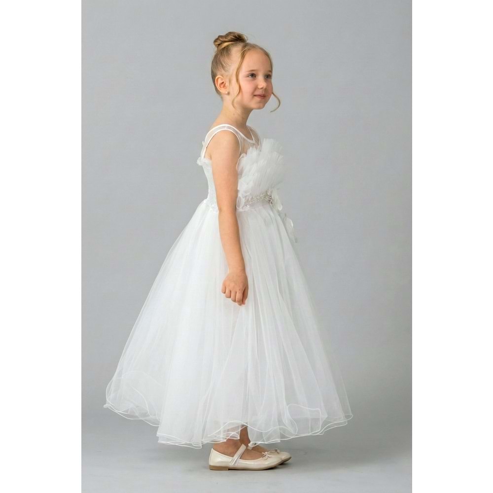 Organze Kumaş Kız Çocuk Abiye SB475