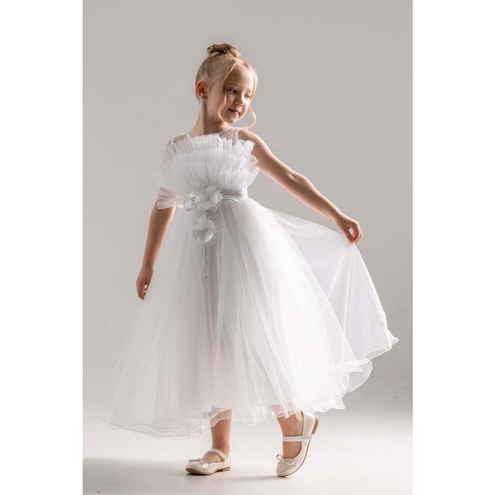 Organze Kumaş Kız Çocuk Abiye SB475