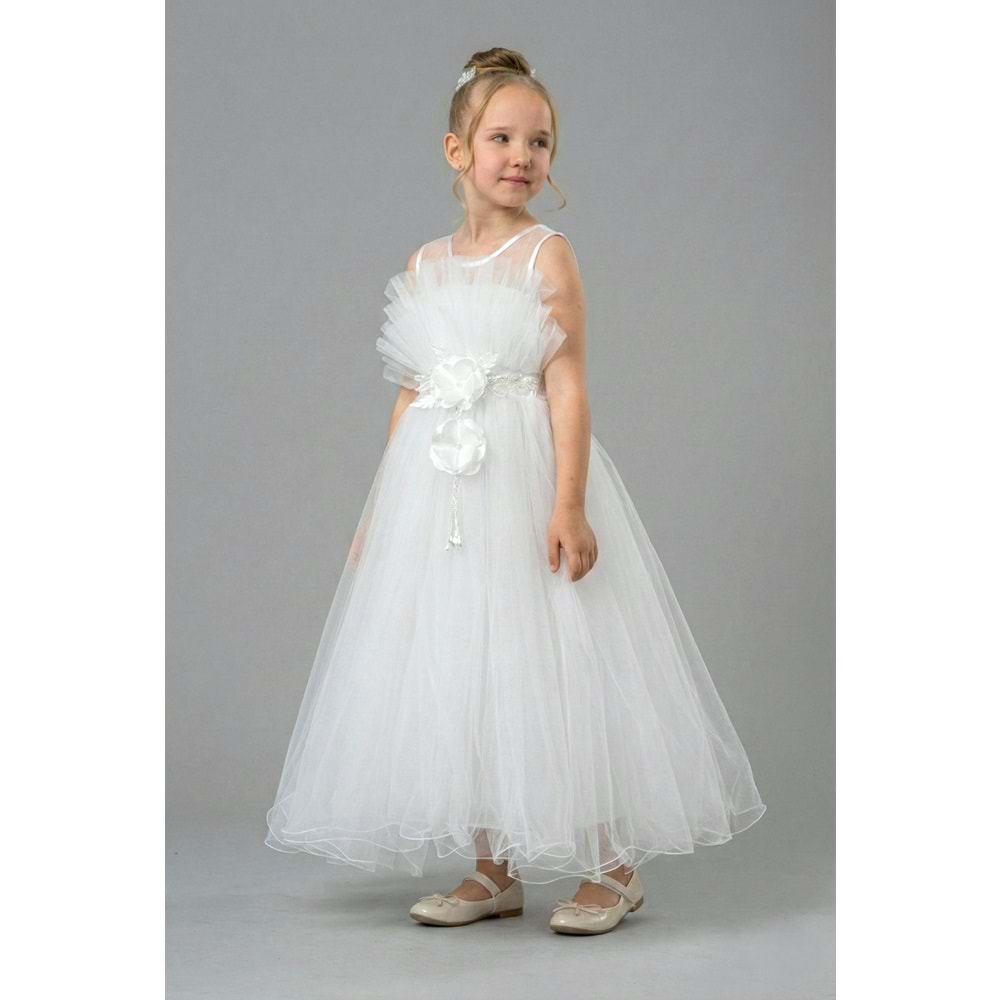 Organze Kumaş Kız Çocuk Abiye SB475