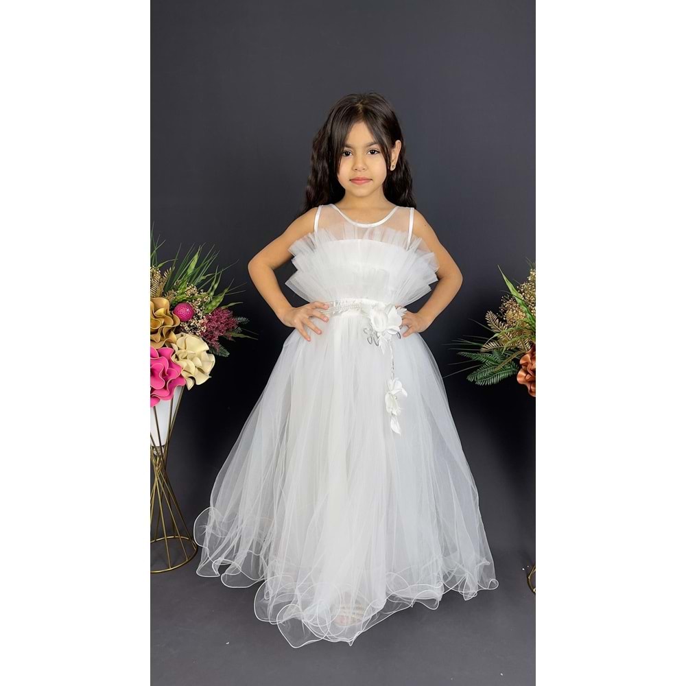 Organze Kumaş Kız Çocuk Abiye SB475