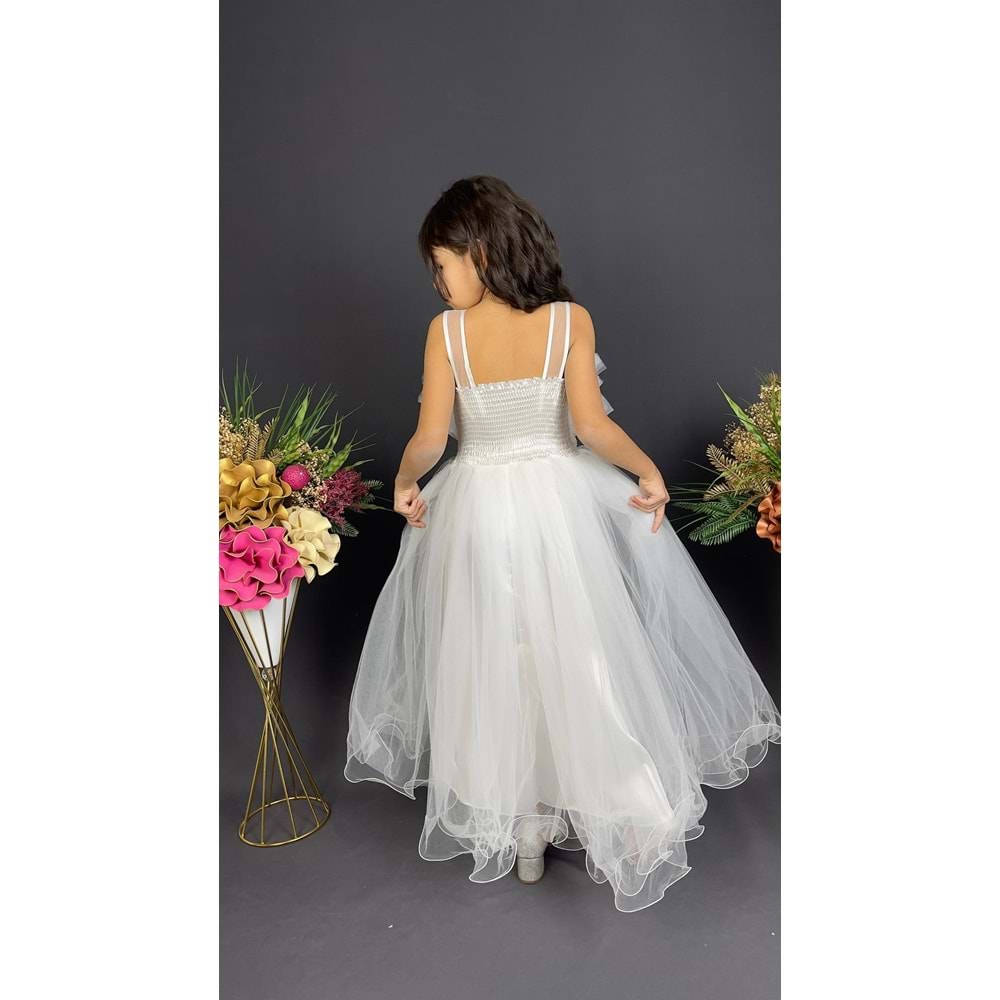 Organze Kumaş Kız Çocuk Abiye SB475