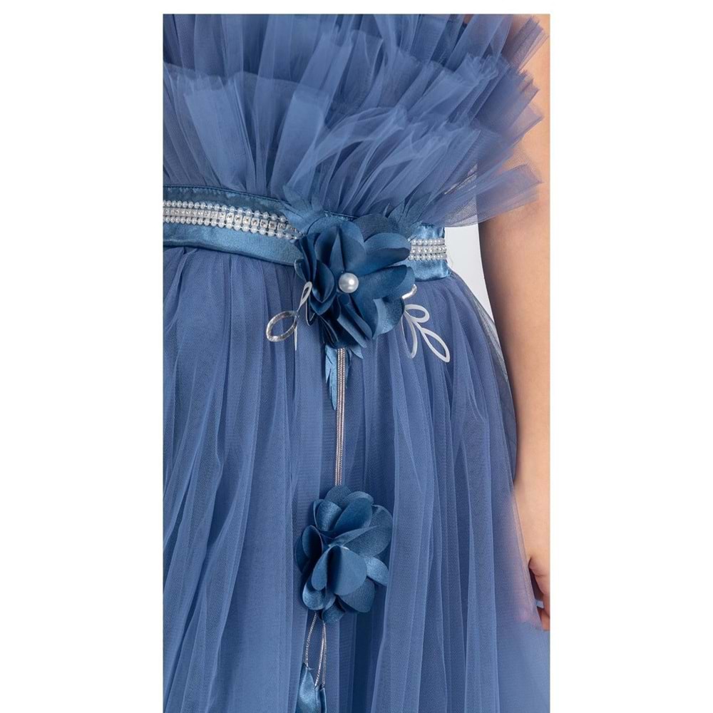 Organze Kumaş Kız Çocuk Abiye SB475