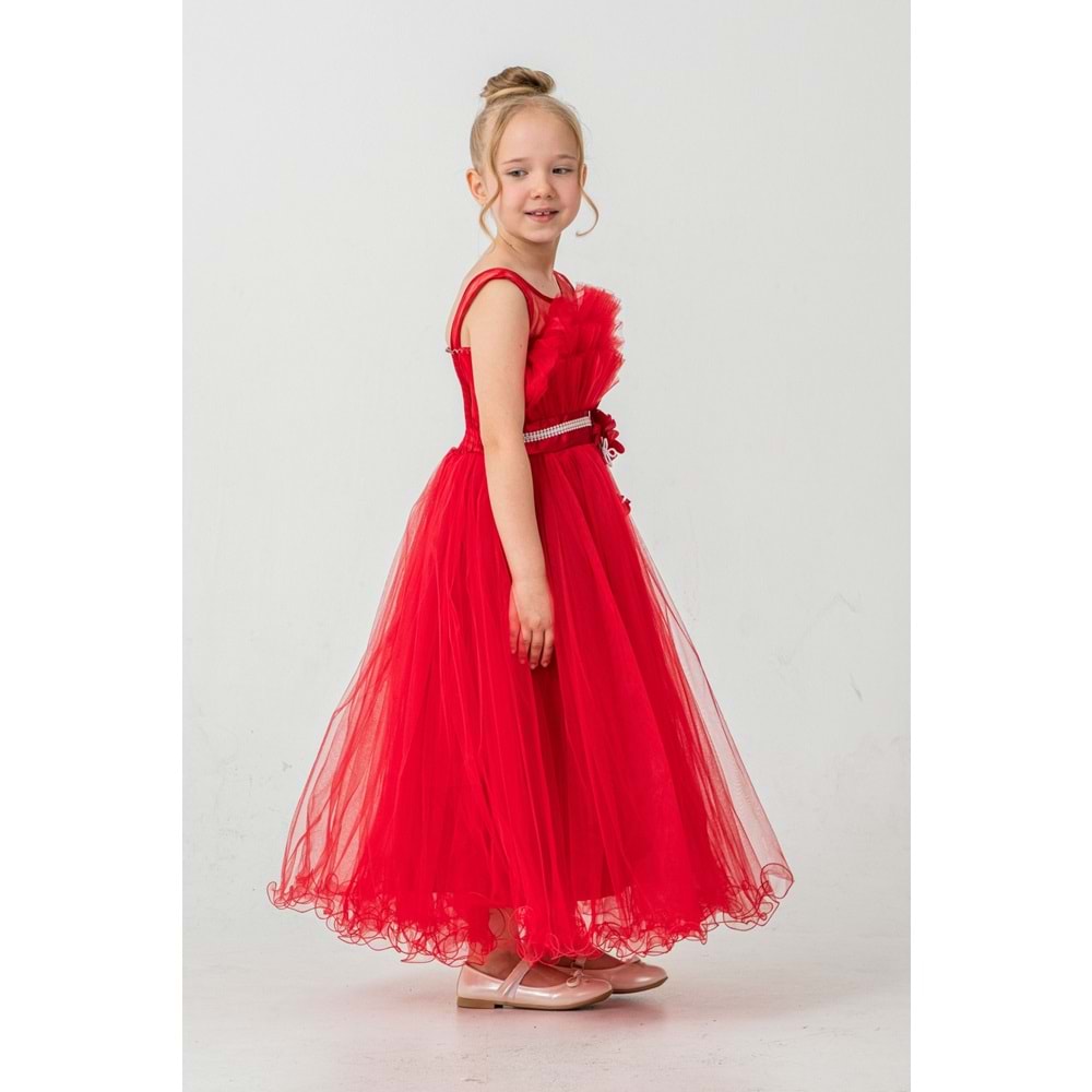 Organze Kumaş Kız Çocuk Abiye SB475