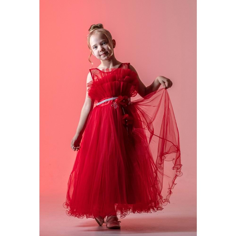 Organze Kumaş Kız Çocuk Abiye SB475