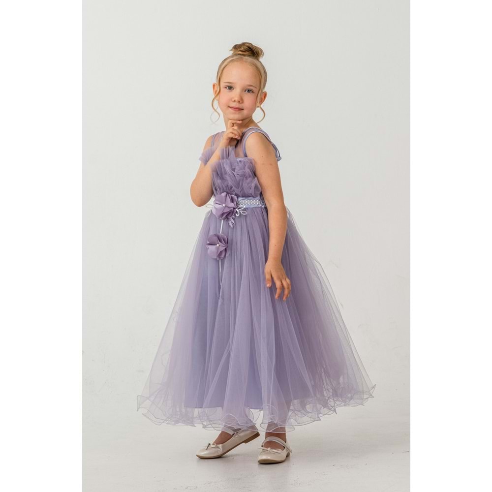 Organze Kumaş Kız Çocuk Abiye SB475