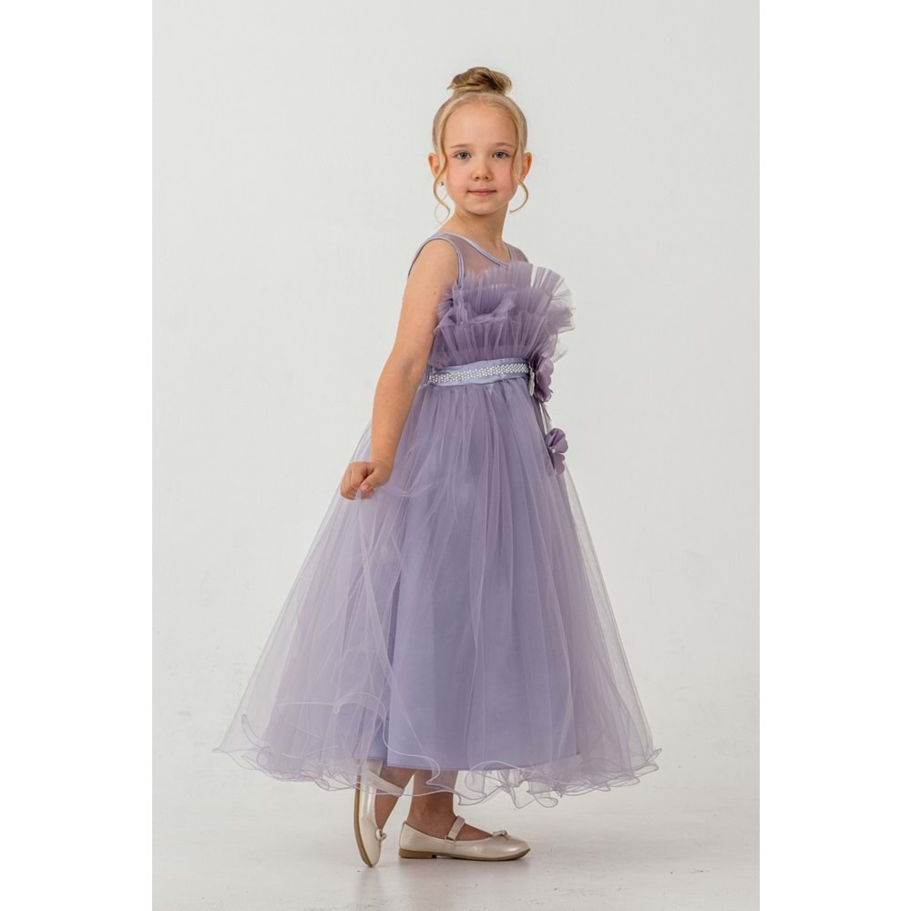 Organze Kumaş Kız Çocuk Abiye SB475