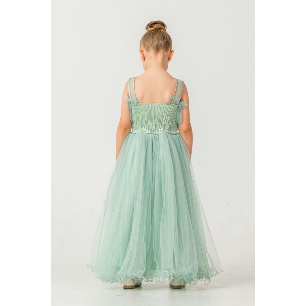 Organze Kumaş Kız Çocuk Abiye SB475