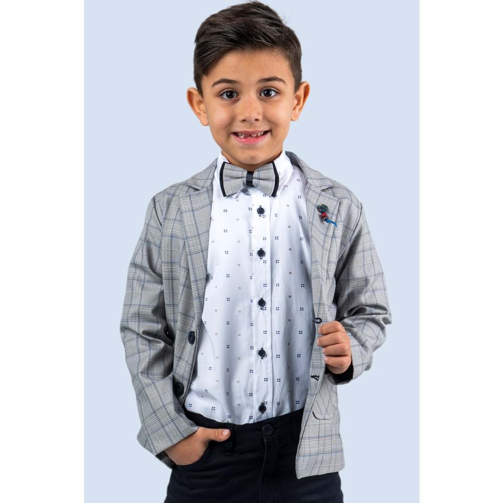 Erkek Çocuk Çizgi Deseni Spor Takım Elbise SB477