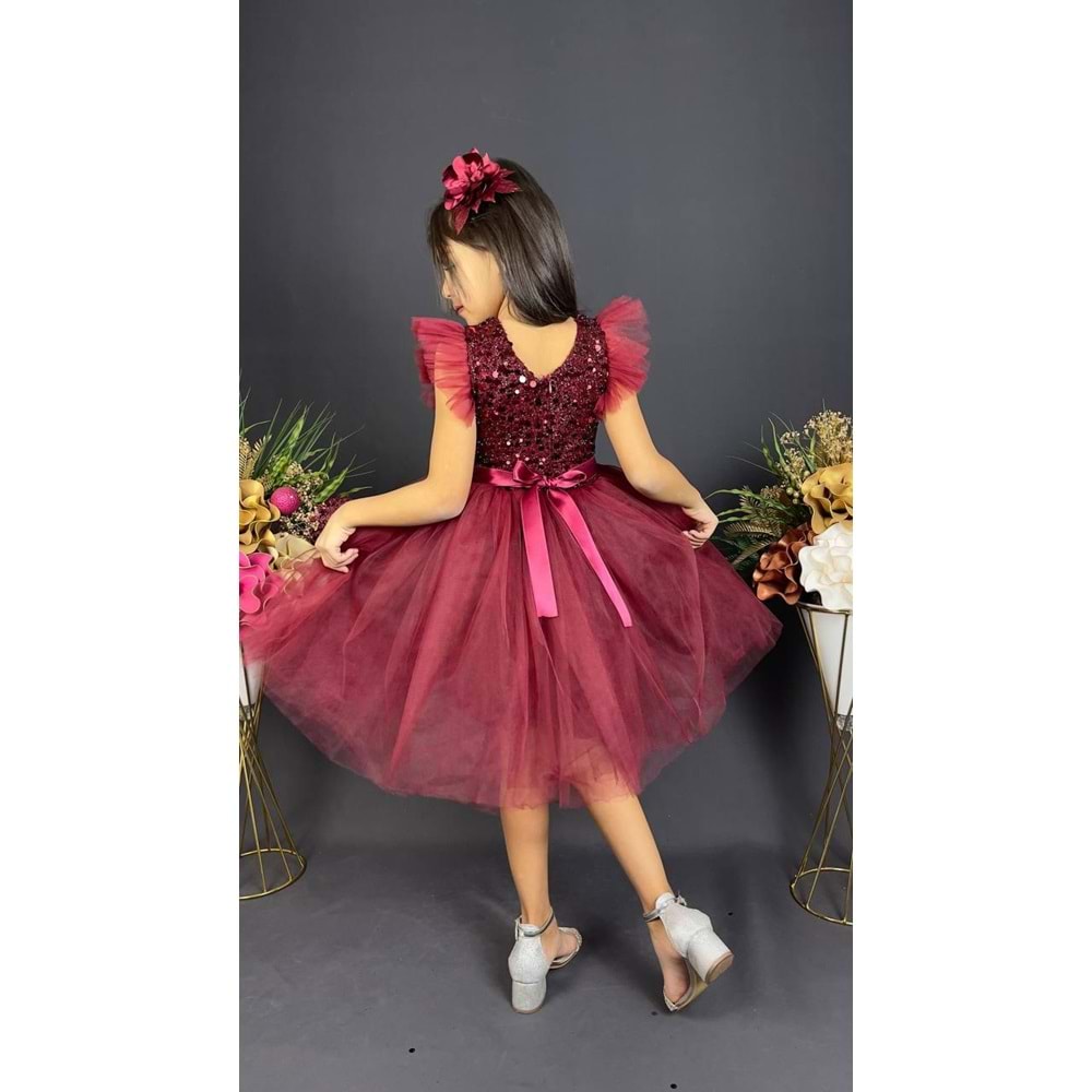 Tütü Etekli Kız Çocuk Elbise