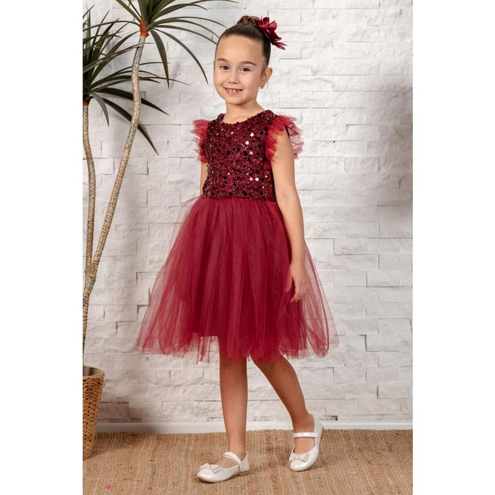 Tütü Etekli Kız Çocuk Elbise