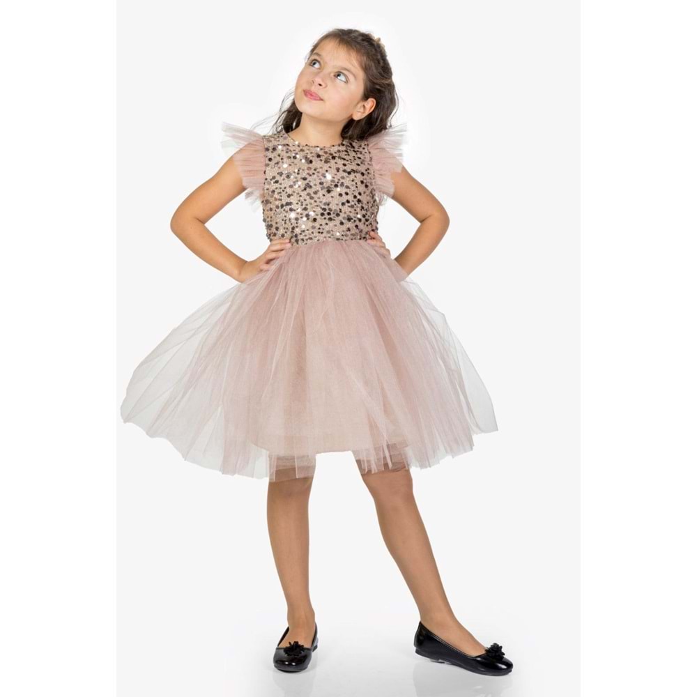 Tütü Etekli Kız Çocuk Elbise