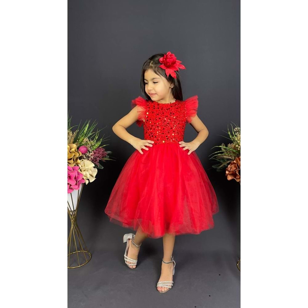 Tütü Etekli Kız Çocuk Elbise