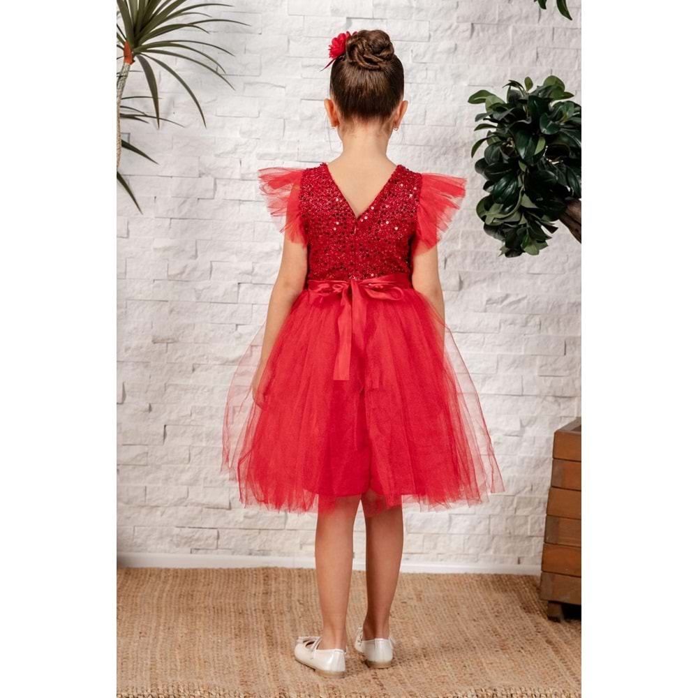 Tütü Etekli Kız Çocuk Elbise