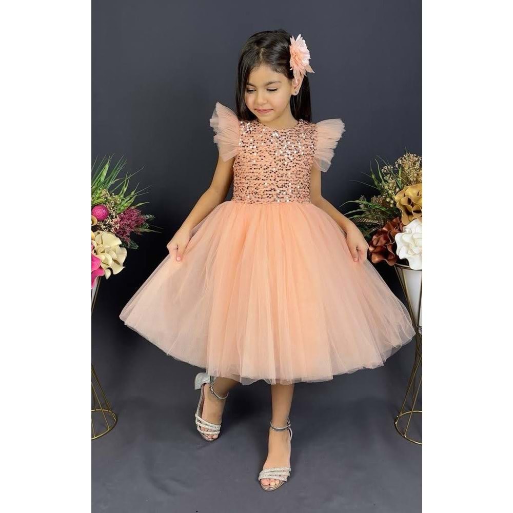 Tütü Etekli Kız Çocuk Elbise