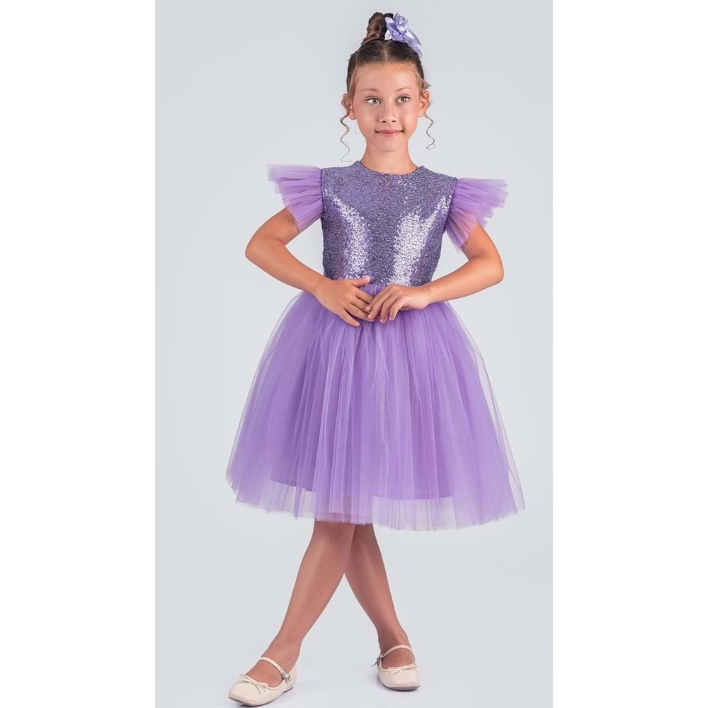 Tütü Etekli Kız Çocuk Elbise